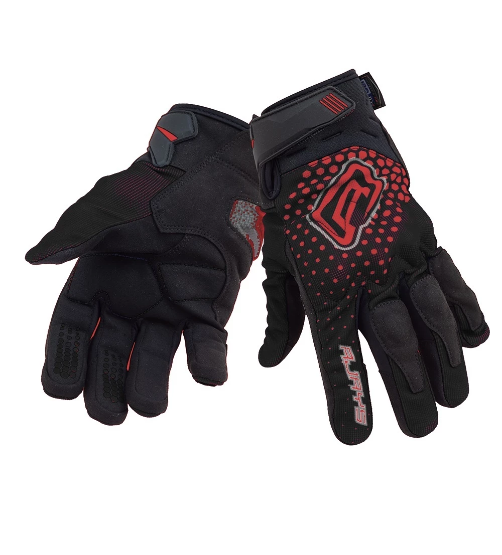 Budget ๐ Rjays Dune Black Red Gloves - Unisex - Small - Adult - Black/Red ๐