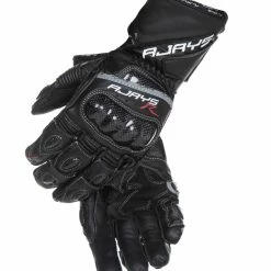 Hot Sale 🛒 Rjays Ladies Cobra II Black Long Gloves - 👩 Women Specific - Large - Adult - Black 😍