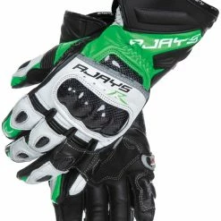 Outlet 🥰 Rjays Cobra II Green White and Black Long Gloves ❤️