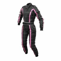 Hot Sale 🤩 RJays Youth Racestar Level II Kart Suit - Black/Silver/Red - 2XL ✨