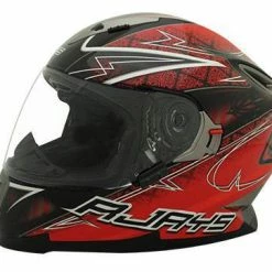 New 🌟 Rjays Spartan Tattoo Red Black Helmet ✨