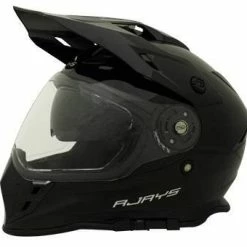 Coupon 🎁 Rjays Dakar II Gloss Black Helmet - Unisex - X-Small - Adult - Black 👏