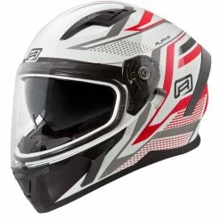Promo ⭐ Rjays Apex III Ignite White Red Helmet - Red - X-Small - Adult ⌛