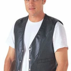 Cheap 🛒 Rjays Leather Vest - Black - Medium - Adult 🧨