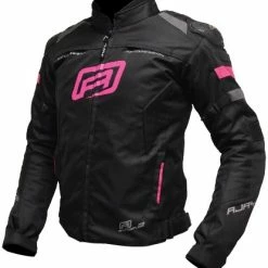 New ❤️ Rjays Ladies Stinger II Ladies Black Pink Jacket - 👩 Women Specific - X-Small - Adult - Black/Pink 🧨