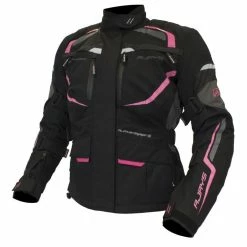 Promo 😍 Rjays Voyager V Ladies Black Pink Jacket - 👩 Women Specific - Large - Adult - Black/Pink 🎁