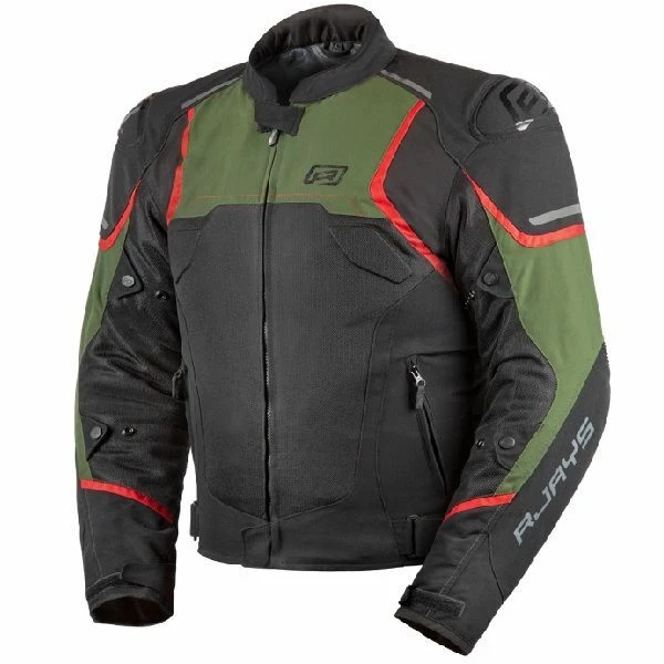 Top 10 β¨ Rjays Pace Airflow Black Military Green Textile Jacket - Unisex - Medium - Adult - Black/Green π