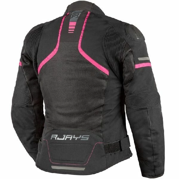 New π₯ Rjays Ladies Pace Airflow Black Pink Textile Jacket - π© Women Specific - 8 - Adult - Black/Pink π₯° - Image 2