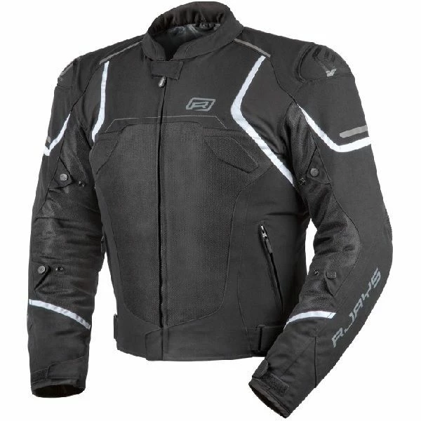 Top 10 β€οΈ Rjays Pace Airflow Black White Textile Jacket π